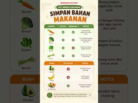 Tips Simpan Bahan Makanan yang Benar, Tetap Segar Bergizi dan Aman!  #ibudanayah