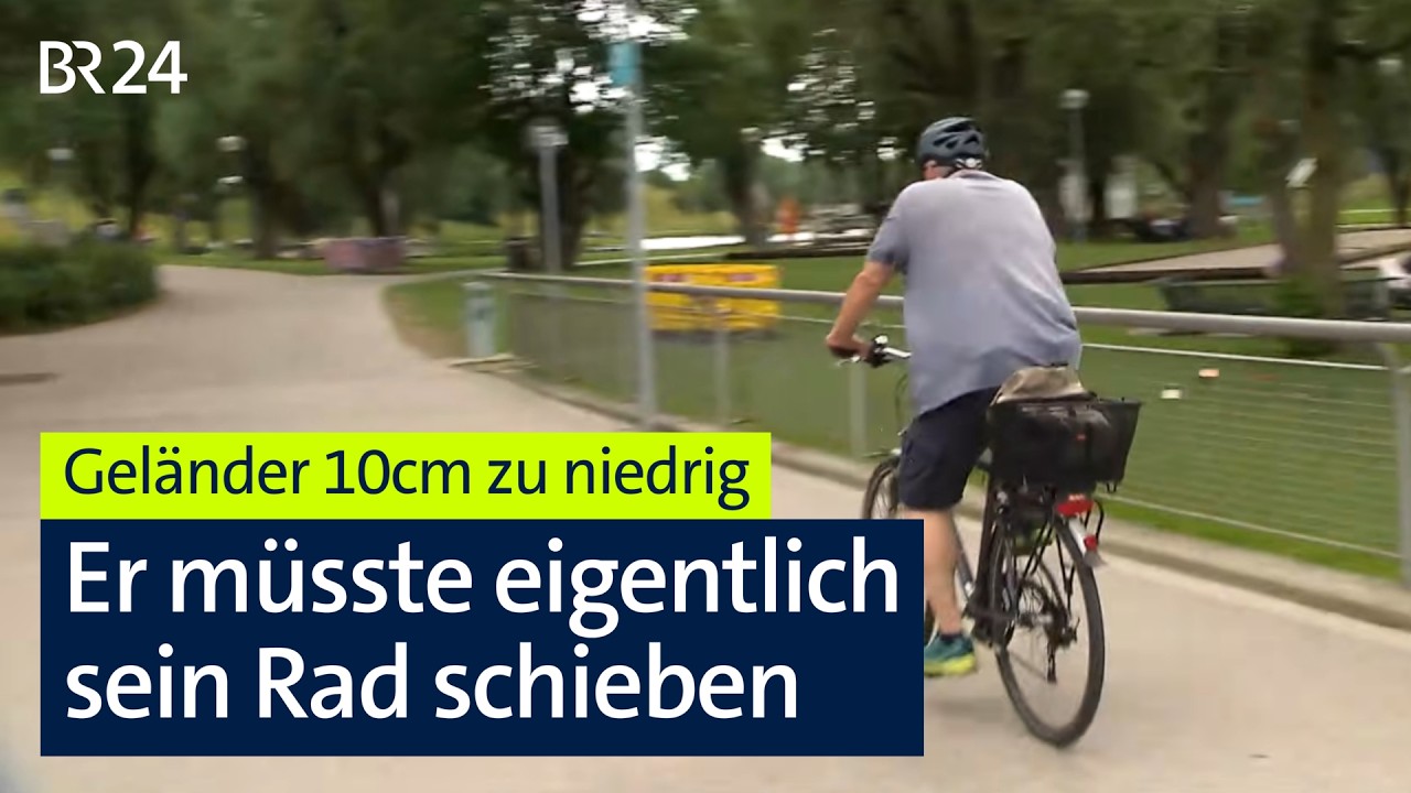 Brücken im Olympiapark: Radler dürfen sie nicht mehr nutzen | Abendschau | BR24