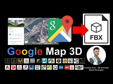 Google Map 3D to FBX - 3D Modeling Tutorial