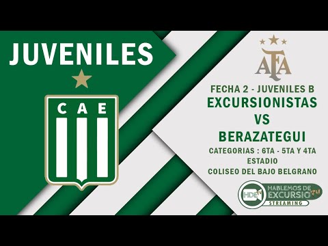 Excursionistas vs Berazategui | Fecha 2 | Juveniles B 4TA - 5TA Y 6TA DIVISIÓN