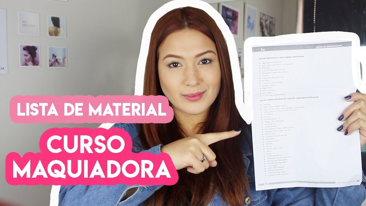 Lista de material COMPLETA - Curso de MAQUIADOR Profissional