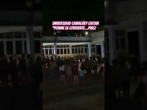 Ponme la corriente gritan estudiantes universidad de Camagüey #universoincreible #reporteros #cuba