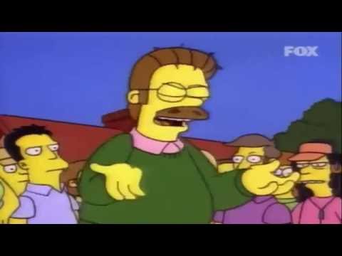 I Simpson - Ned Flanders infuriato