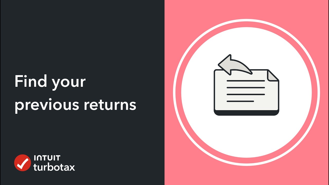 How to find previous PDF tax returns using TurboTax Online - TurboTax Support Canada
