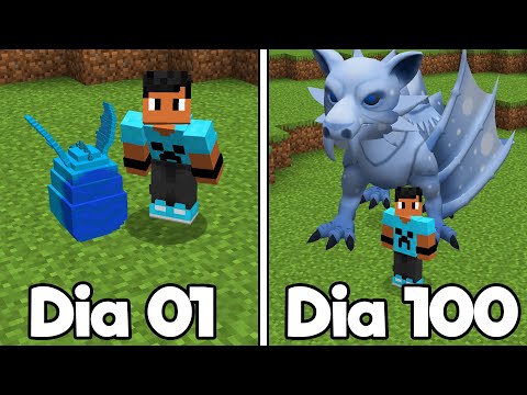 Sobrevivi 100 DIAS no MUNDO DE DRAGÕES no Minecraft - O FILME