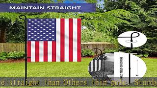 YEAHOME Garden Flag Holder Stand, Premium Yard Flag Holder Weather-Proof Metal Powder-Coated Flagpo