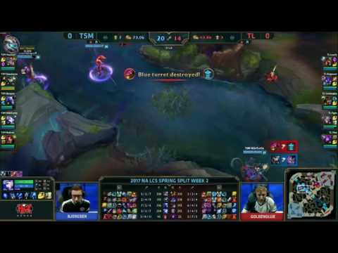 Bjergsen RYZE ULTIMATES —  TSM vs. TL — NA LCS Spring 2017