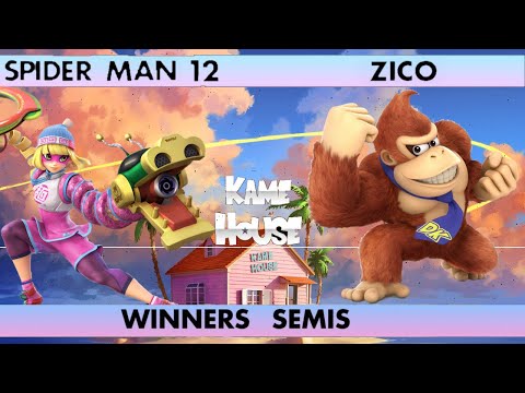 Kame House #34 - Spider man 12 (G&W, Min Min, K Rool) vs GUMP2| Z I C O (DK, Mii Brawler) - W. Semi