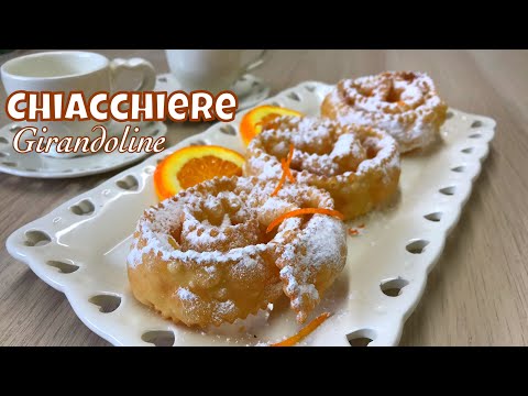 CHIACCHIERE GIRANDOLINE Ricetta di Carnevale CARNIVAL SWEETS - Tutti a tavola