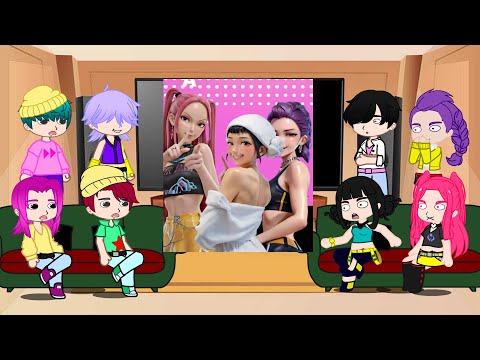 KPop Demon Hunters React To Themselves / TikToks + Memes / Huntrix & Saja Boys / Gacha React