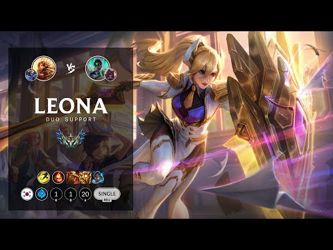 Leona Support vs Karma - KR Challenger Patch 12.10