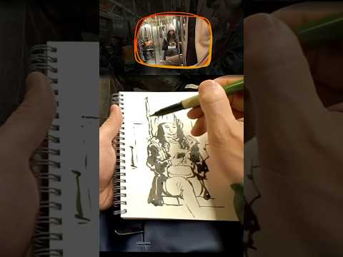 Draw random strangers in NYC subway No.18