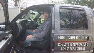Ford Super Duty Exhaust Gas Temperature Sensor Replacement