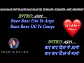 Baar Baar Din Ye Aaye Karaoke With Scrolling Lyrics Eng हिंदी