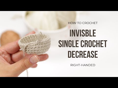 Single Crochet Invisible Decrease Right Handed Version