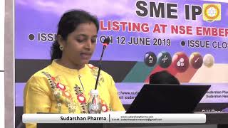 Speech of Mrs.Darshana Mehta in Sudarshan Pharma’s Investor & Broker Meeting