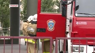 На «Ахмат-Арене» прошли пожарно-тактические учения в преддверии ЧМ-2018