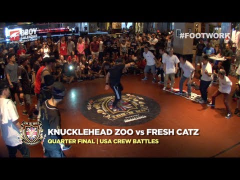 UK B-Boy Championships 2013 USA Crew Qualifier - Knucklehead Zoo vs Fresh Catz (Quarter Final)