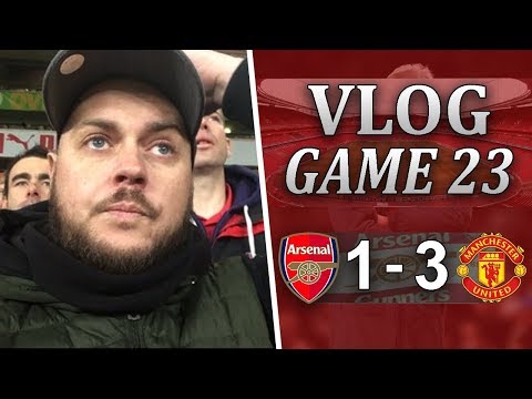 ARSENAL 1 v 3 MAN UNITED - WE DID NOT DESERVE TO LOSE - MATCHDAY VLOG