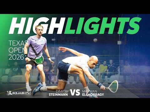 🇨🇭 Steinmann v Ma.ElShorbagy 🏴󠁧󠁢󠁥󠁮󠁧󠁿 | Texas Open 2026 | QUARTER FINAL HIGHLIGHTS