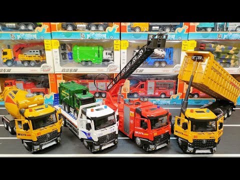 Review Of Diecast Trucks For Mixer Truck, Flatbed Truck, Fire Truck, Trailer Truck