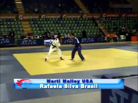 Rafaela Silva, Brasil vr Marti Malloy USA  Panamericano Mayor de Judo San José 2013