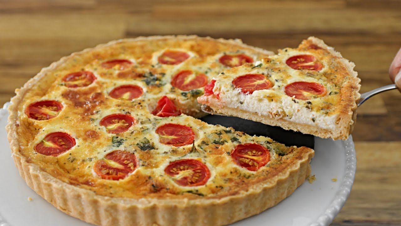 Pizza Quiche Recipe - The Cooking Foodie