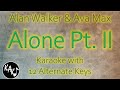 Alone Pt. II Karaoke - Alan Walker & Ava Max Instrumental Original Lower Higher Male Key