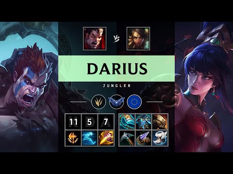 Darius Jungle vs Nidalee: Unstoppable - EUW Diamond Patch 14.24