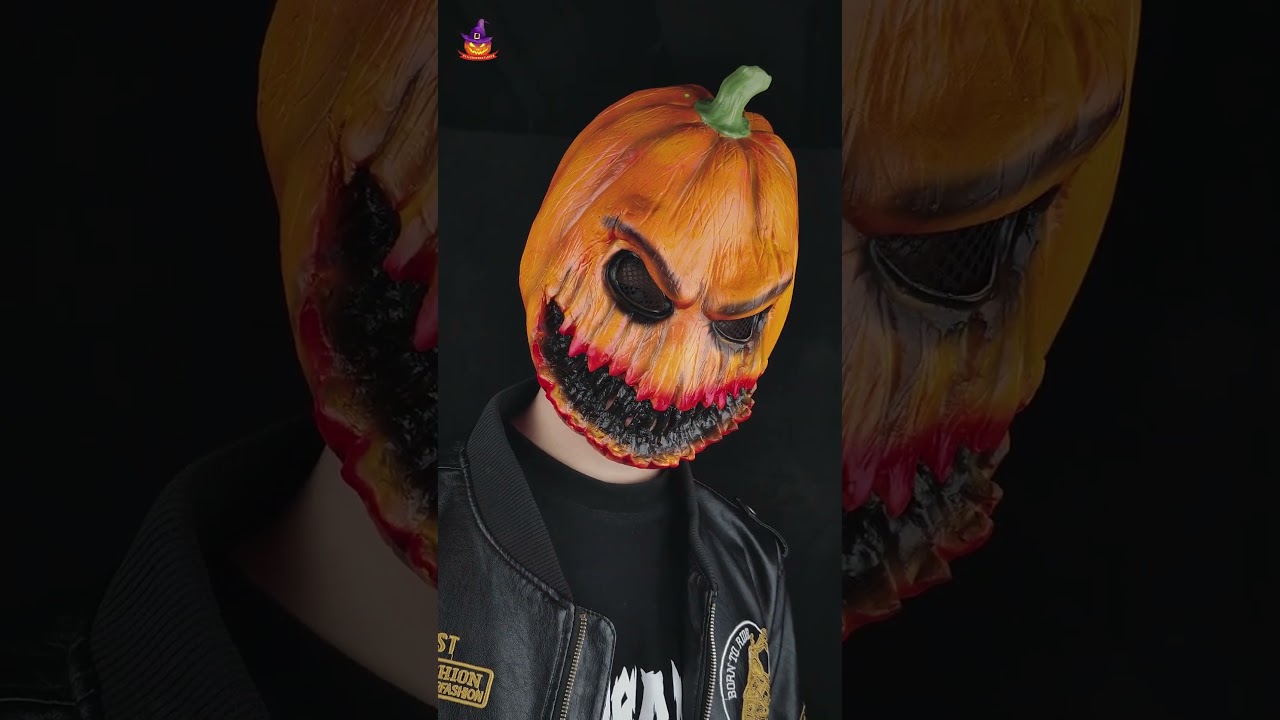 40563 Pumpkin Latex Mask
