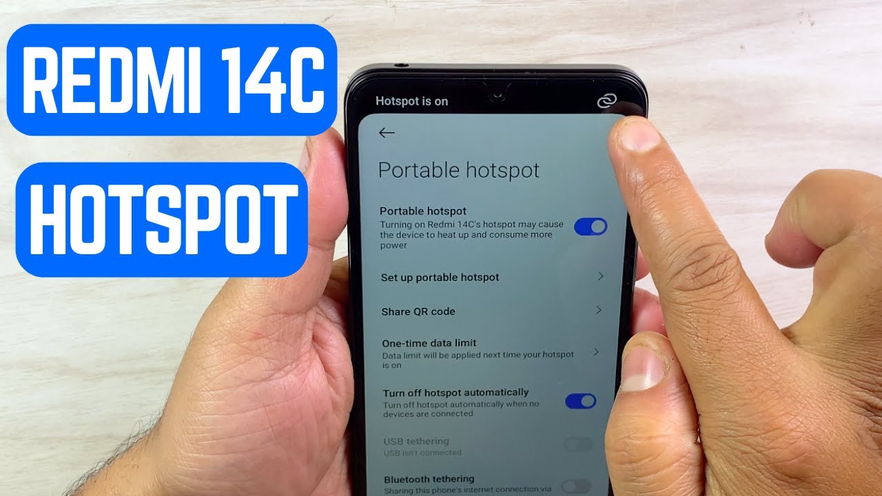 How to Turn On Hotspot on Redmi 14C | Share Mobile Internet Easily