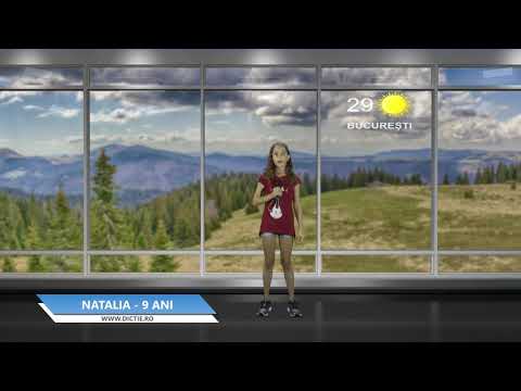 NATALIA BAR ne prezintă vremea - Proiect Meteo cu Daniel Nițoiu la Școala TV Dicție.ro