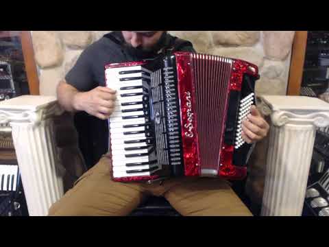 ESOP3472RD - Red E. Soprani Circus Line 3472 Piano Accordion 34 72 $1199