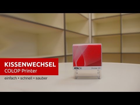 Stempelkissen wechseln - COLOP Printer