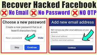 How To Recover Facebook Password Without Email And Phone Number  ||  Recover hacked Facebook account