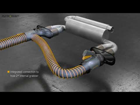 Plymovent&#39;s Internal Grabber - The universal vehicle exhaust extraction nozzle