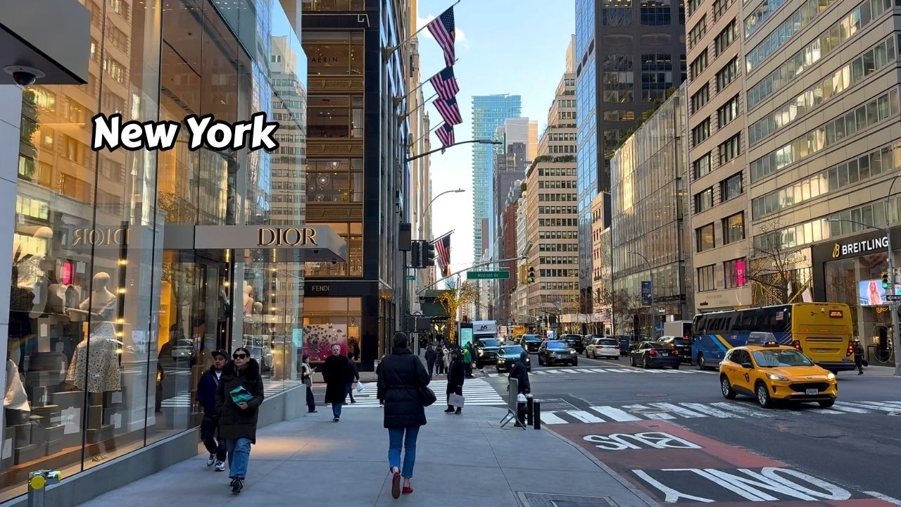 Cold Day In New York 4k Walking Tour 5th Avenue