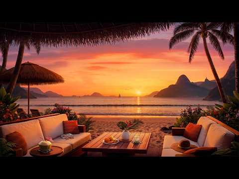 Sunset Beach Bossa Ambience – Relaxing Bossa Nova with Waves & Tropical Birds