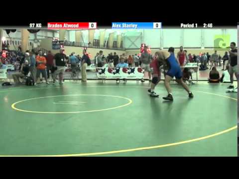 Men`s Freestyle 97 KG Braden Atwood vs. Alex Stanley