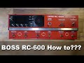 BOSS-RC 600 LOOP STATION - How to undo the loop? Tutorial for beginners.