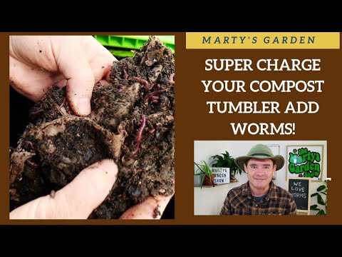 SUPER CHARGE Your Compost Tumbler By Adding Worms