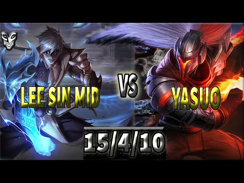 COME GIOCARE LEE SIN MID VS YASUO,15/4/10!! LEE SIN MID MOTAGE, COME BATTERE YASUO NELLA MID LANE,