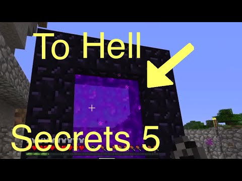 Minecraft: Secrets 5 - Enter Hell (Obsidian, The Nether, Nether Portal, Flint and Steel) PS4 Tips