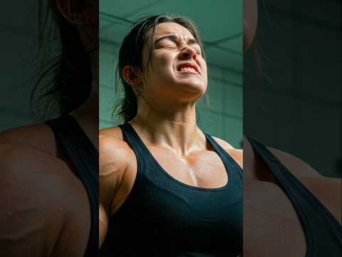 AI FX Test - Female Muscle Growth  #shorts