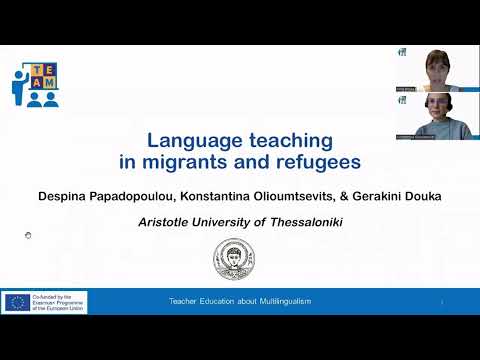 2.1.3 Language teaching of migrants and refugees: Vocabulary