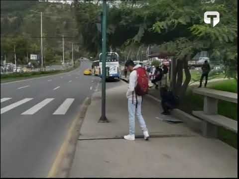 Así se encuentra el caudal del río Yanuncay