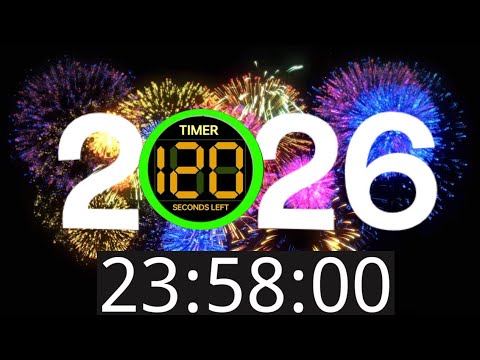 2 Minutes CountDown (From 23:58:00 to 24:00:00 Happy New Year 2026) Ep1/2 Remix BBC CountDown 1999