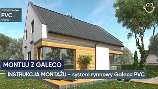 Rynna plastikowa PCV 130 mm 4 m ciemny brąz  Galeco (Foto 0)