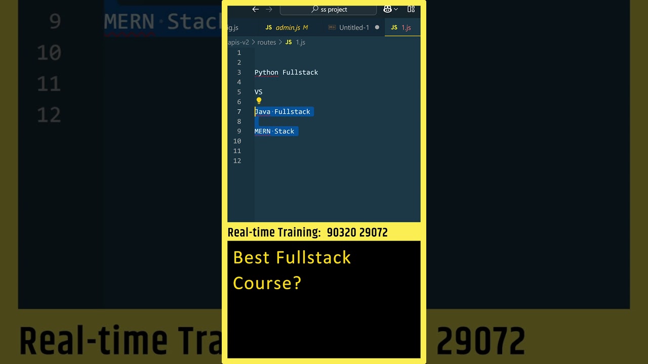 Java Full Stack vs Python Full Stack – Which One is Best 🤔💻 #shorts #coding