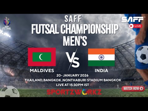 LIVE |SAFF Men’s Futsal Championship 2026 | Day 4 – Match 2 | Maldives vs India